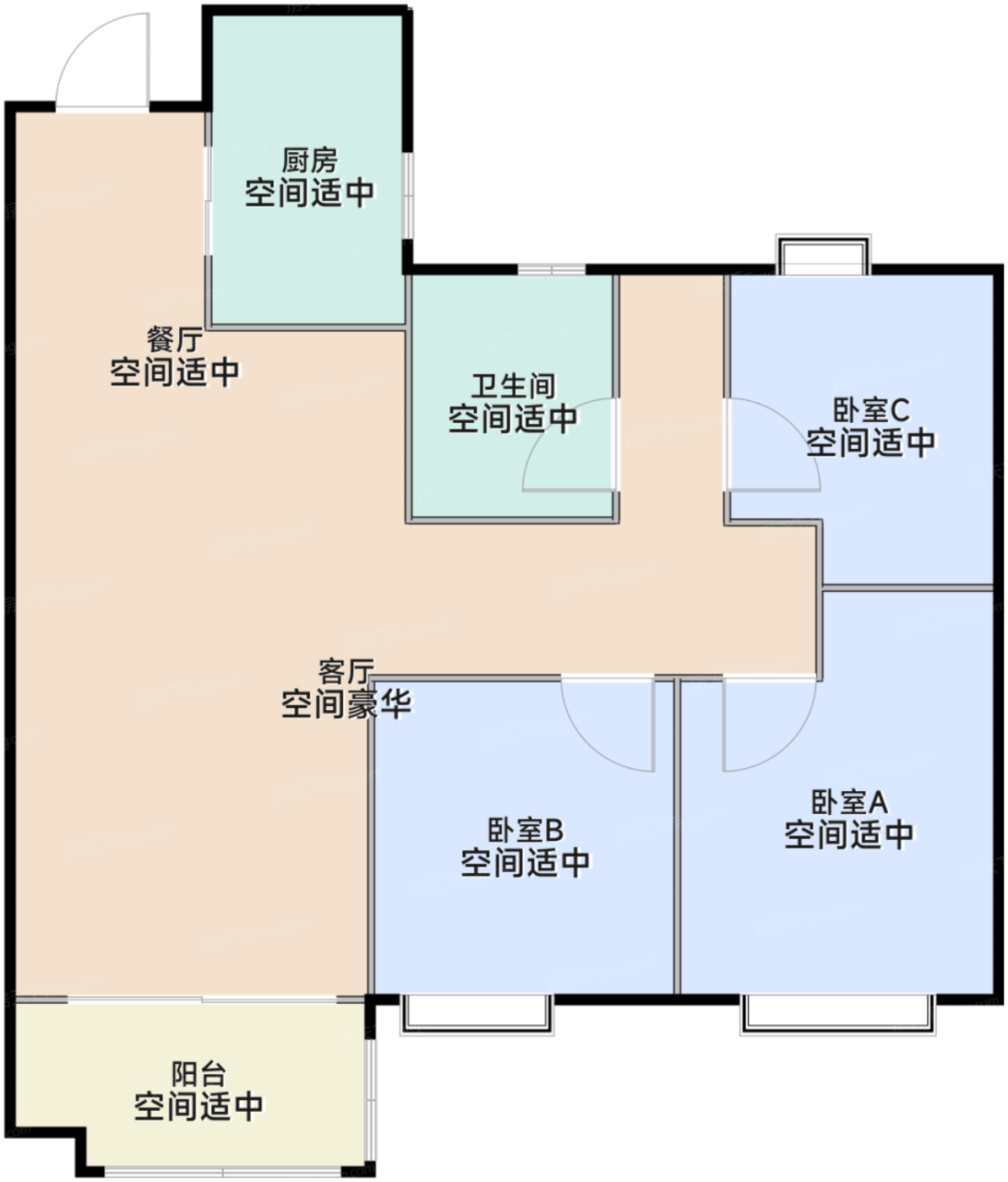 89平C户型