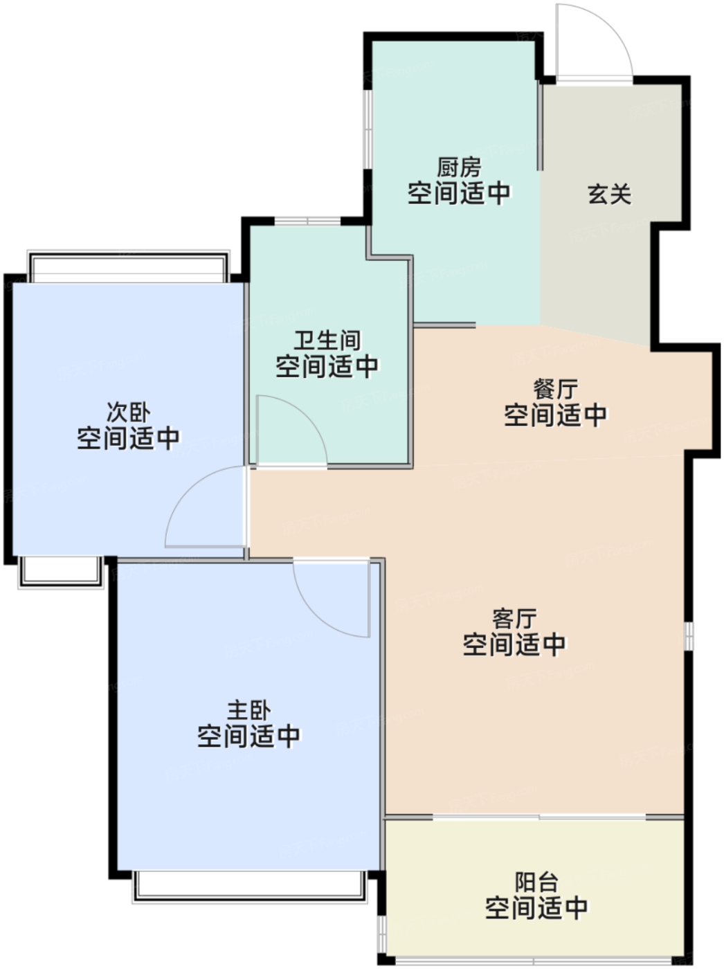 A户型85平