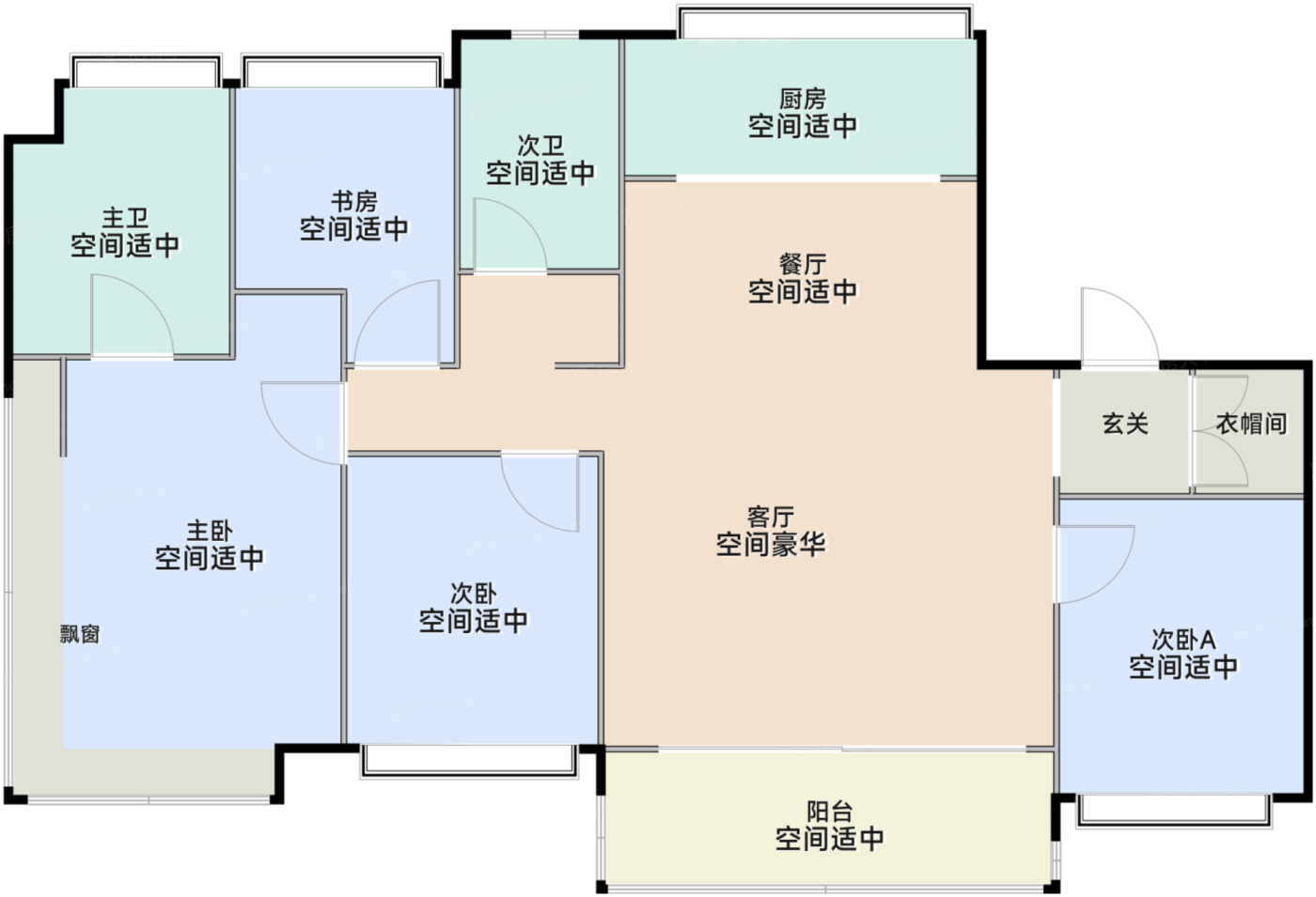 F户型152平