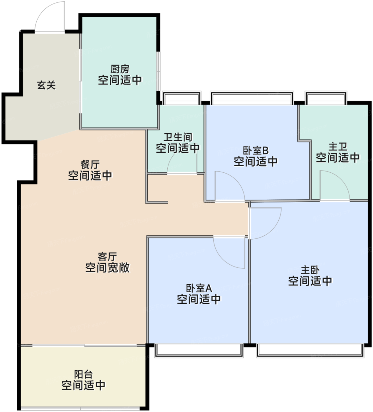 105㎡户型1