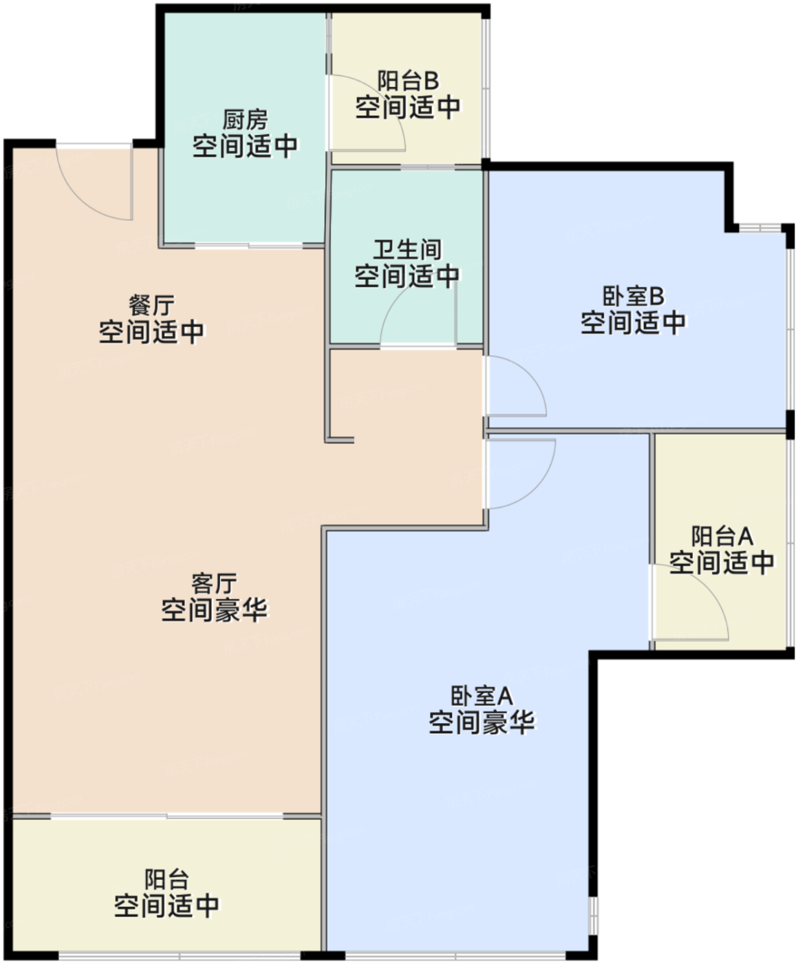 2栋03户型80平
