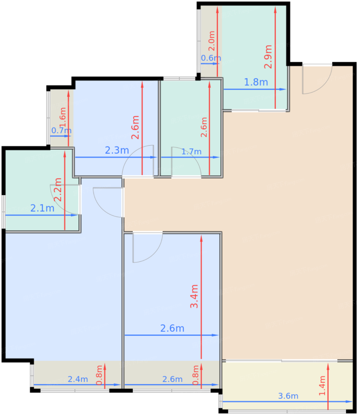 110㎡三房