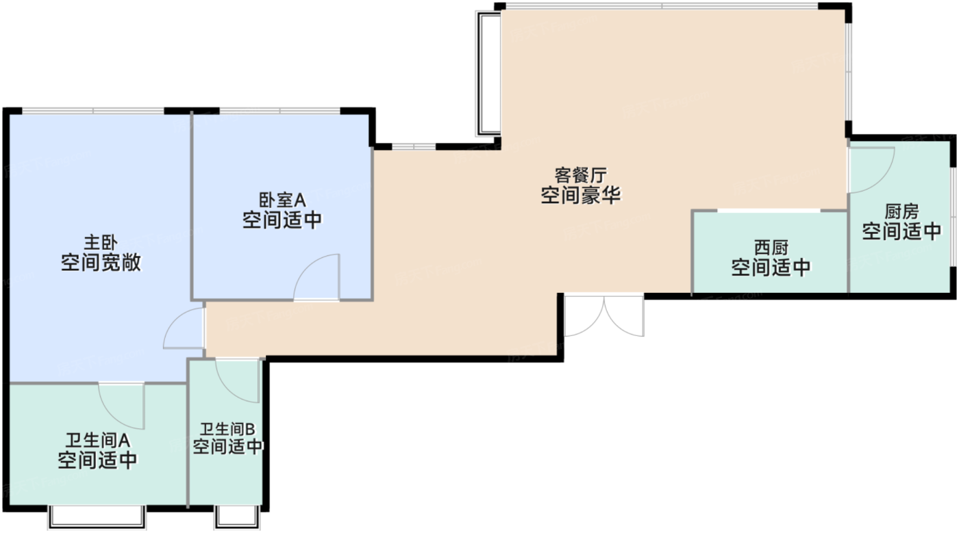 云天 147㎡洋房户型